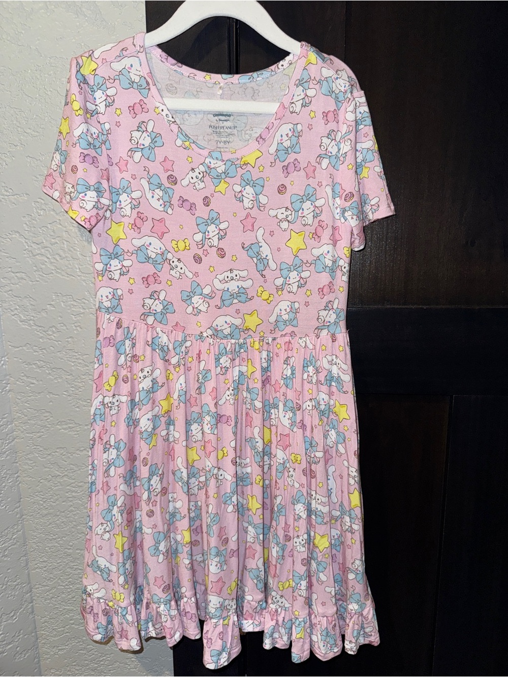 Posh Peanut x Sanrio Cinnamaroll Bamboo Twirl Sleeve Dress size 7/8